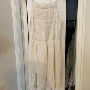 Target Boho cream dress